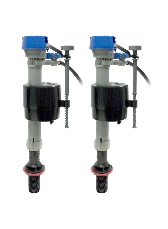 فلويد ماستر صمام تعبئة المرحاض العالمي Performax Fluidmaster 400H-5003 مع خزان ووعاء للتحكم في الماء، عبوة من قطعتين، أزرق - Image 1