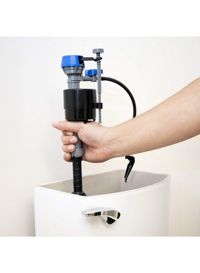 فلويد ماستر صمام تعبئة المرحاض العالمي Performax Fluidmaster 400H-5003 مع خزان ووعاء للتحكم في الماء، عبوة من قطعتين، أزرق - Image 5