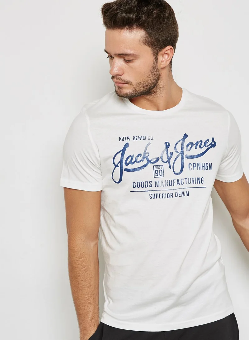 JACK & JONES Slack Logo T-Shirt