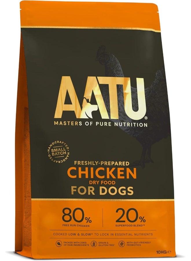 AATU 80/20 Complete Dry Dog Food, Chicken 10kg - Image 2