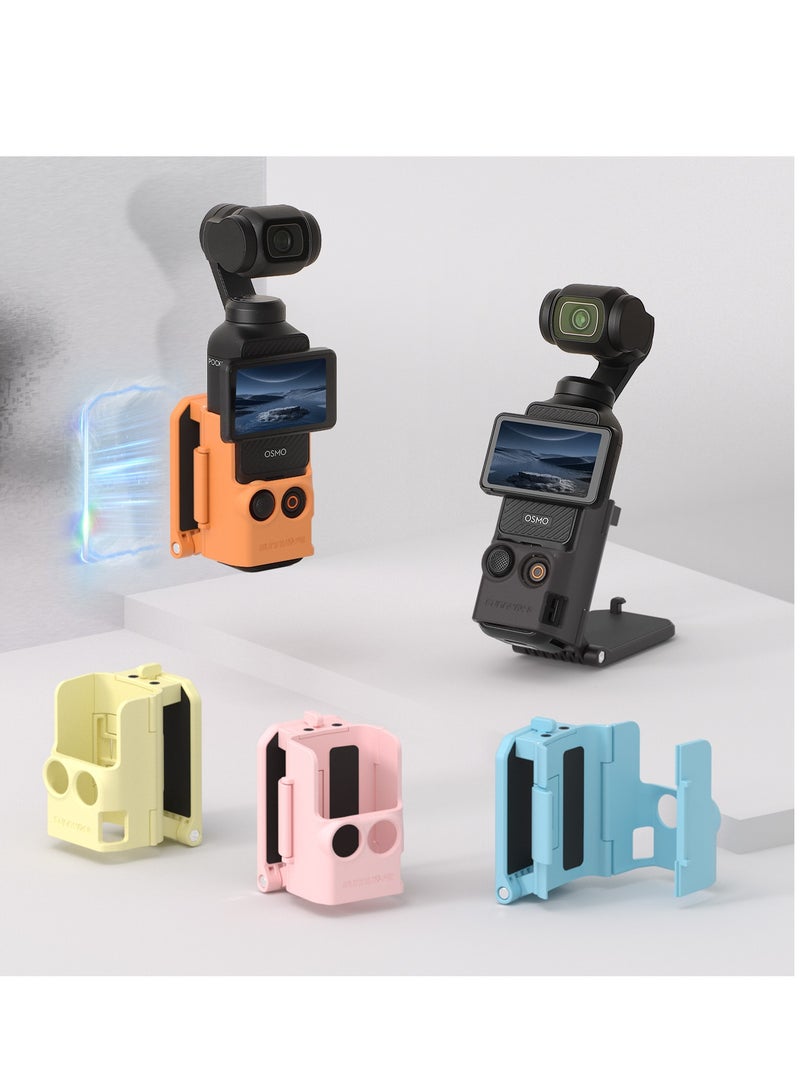 SUNNY LIFE Dedicated Magnetic Mount Stand Compatible with DJI Osmo Pocket 3, Upgraded Pocket3 Accessories Adapter Clamp Magnet Suction Case Holder on Desktop, Vertical Surface, 180° Adjustable Handle, WITH 2 Lens Protector + 2 LCD Screen Protector - Image 1