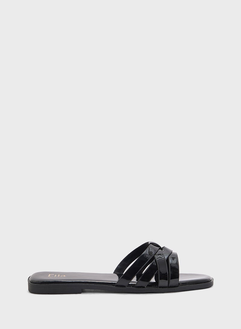 ELLA Patent Flat Sandal  - Image 1