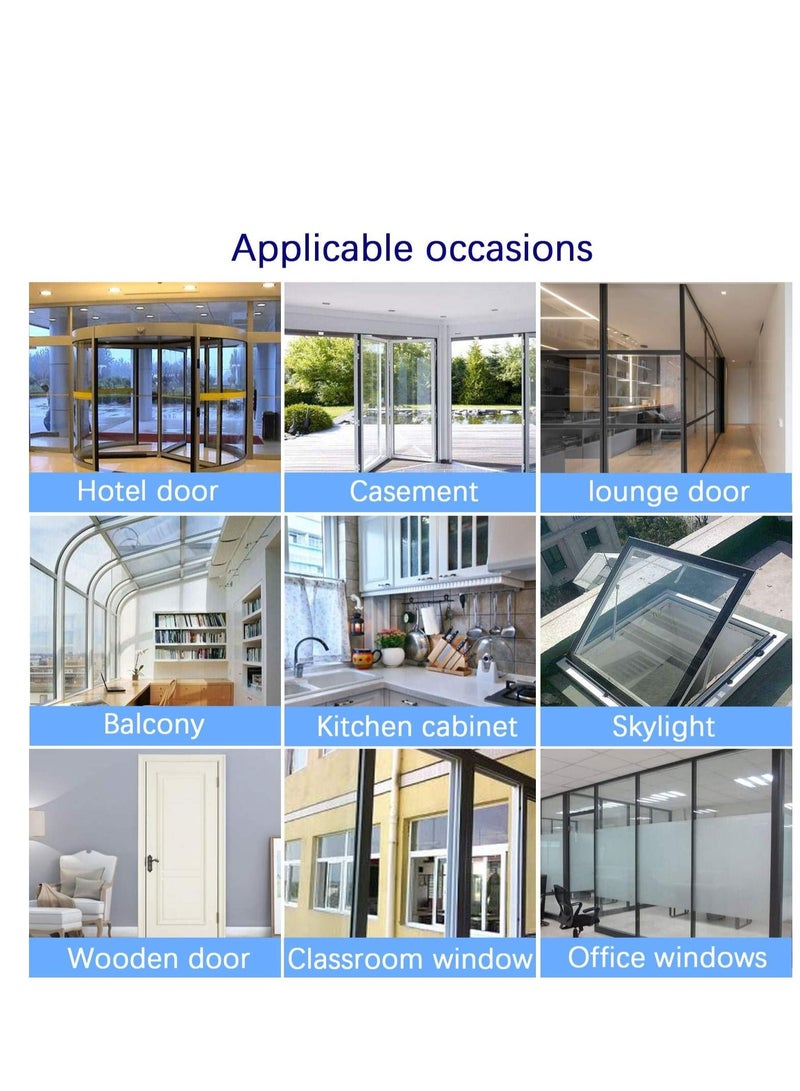 Y&D شريط إغلاق من السيليكون بطول 26 قدم، شريط تجريد الباب وشريط إغلاق النافذة لسدادة المسودة، أبواب لاصقة، نوافذ دش، فجوات زجاجية داخلية خارجية - Image 5