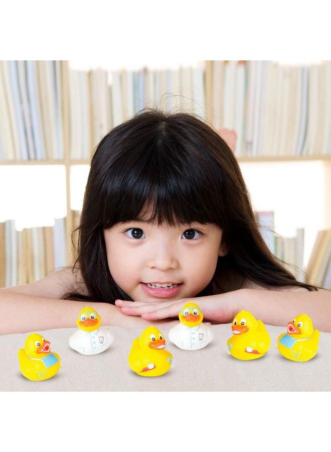 ArtCreativity 2 Inch Dental Rubber Duckies, Pack Of 12, Cute Duck Bath Tub Pool Toys In Assorted Styles, Fun Decorations, Carnival Supplies, Party Favor, Dental Treasure Toys - Image 5