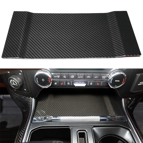 Jogon Genuine Carbon Fiber Sliding Cubby Door Cover Trim for Ford F-150 Raptor R Lariat Limited Tremor Platinum King Ranch 2021 2022 2023 2024 Hidden Panel Secret Pocket Lid - Image 2