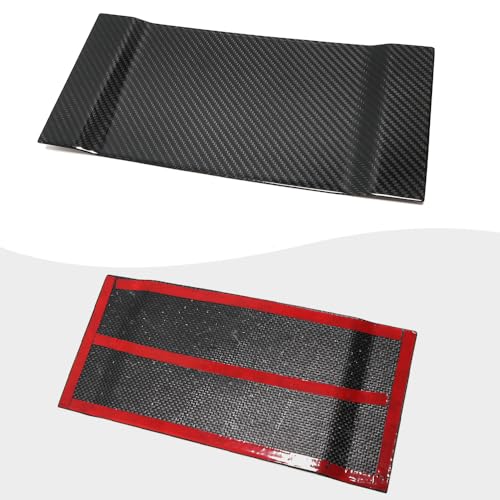 Jogon Genuine Carbon Fiber Sliding Cubby Door Cover Trim for Ford F-150 Raptor R Lariat Limited Tremor Platinum King Ranch 2021 2022 2023 2024 Hidden Panel Secret Pocket Lid - Image 5