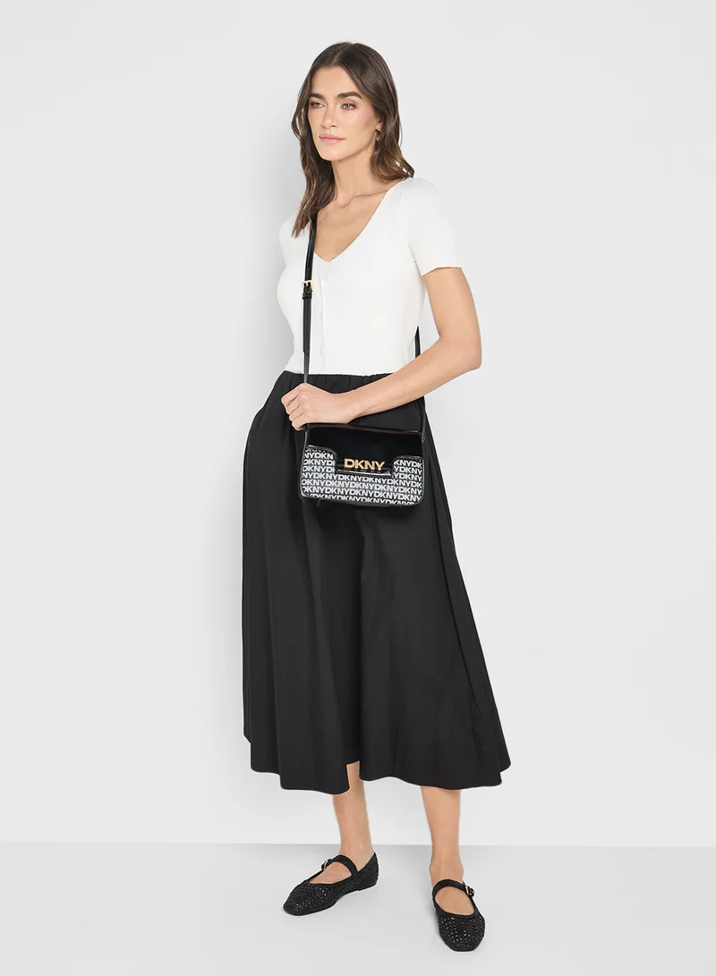 DKNY Logo Avril Crossbody Bag