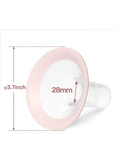 NCVI NCVI Replacement Flanges 28mm Compatible with 8780/8782/8100/8102/8122/8116/8128/8129, Breast Pump Accessories, BPA Free, 2 PCS (28mm Flange)  - Image 3