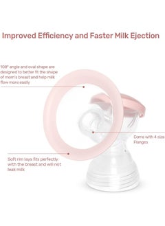 NCVI NCVI Replacement Flanges 28mm Compatible with 8780/8782/8100/8102/8122/8116/8128/8129, Breast Pump Accessories, BPA Free, 2 PCS (28mm Flange)  - Image 4