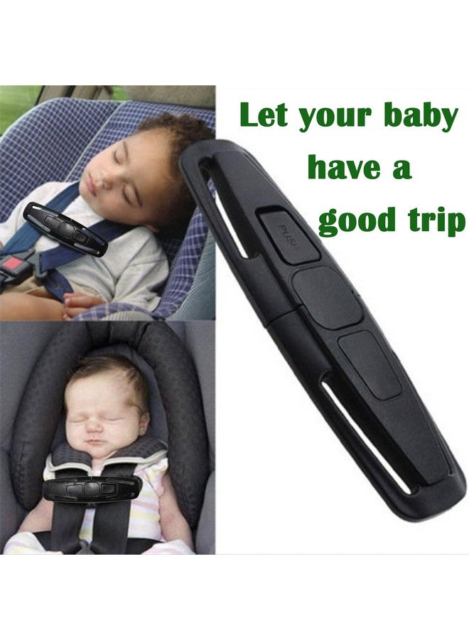 CaoXiong 2 Pcs Seat Chest Harness Seat Safety Belt Buckle Lock Stroller Chest Universal Replacement for Baby and Kids Trend (Black) - Image 5