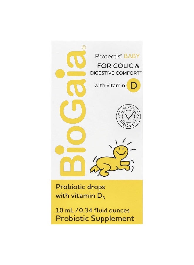BioGaia BioGaia, Protectis Baby, Probiotic Drops with Vitamin D3, 0.34 fl oz (10 ml)