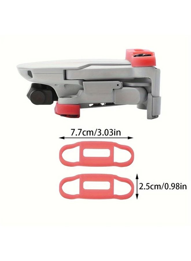 Grey Silicone Propeller Holder Stabilizer For DJI Mini 2 SE With Storage Strap - Image 5