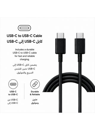 25W Super Fast Charging USB‑C Power Adapter with USB‑C to USB‑C Cable - Black - view 4