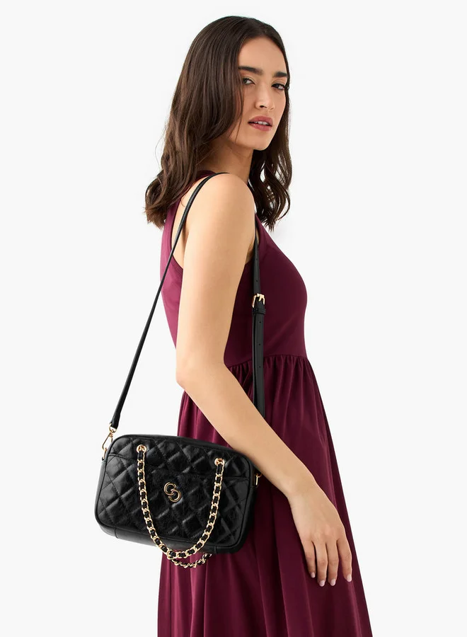 Celeste Quilted Crossbody Bag with Zip Closure