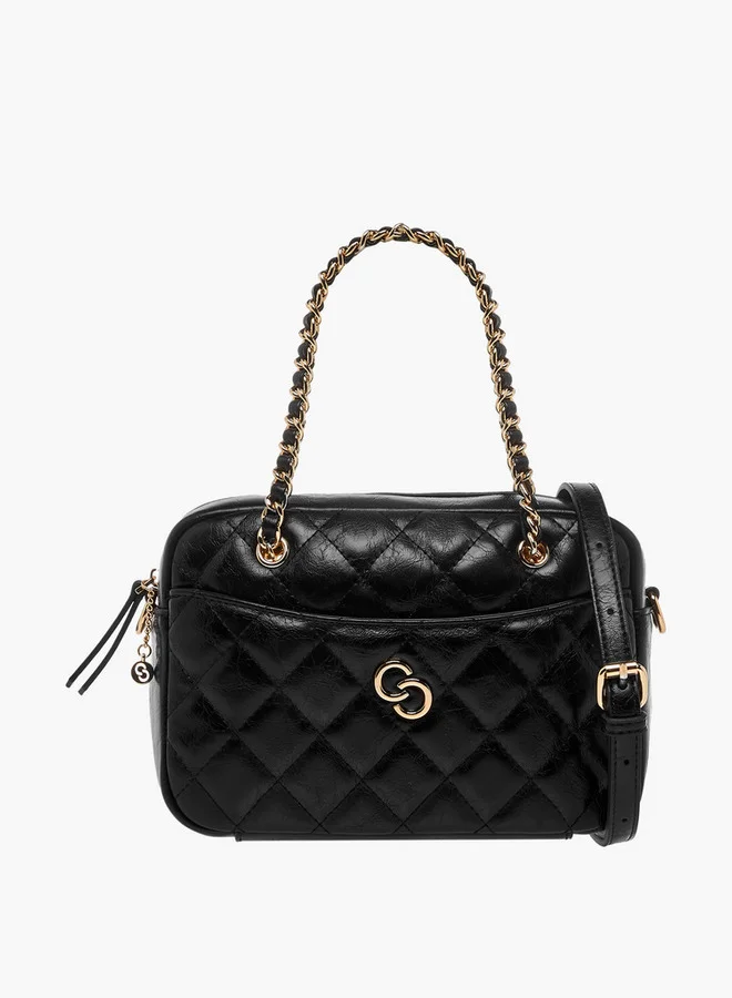 Celeste Quilted Crossbody Bag with Zip Closure