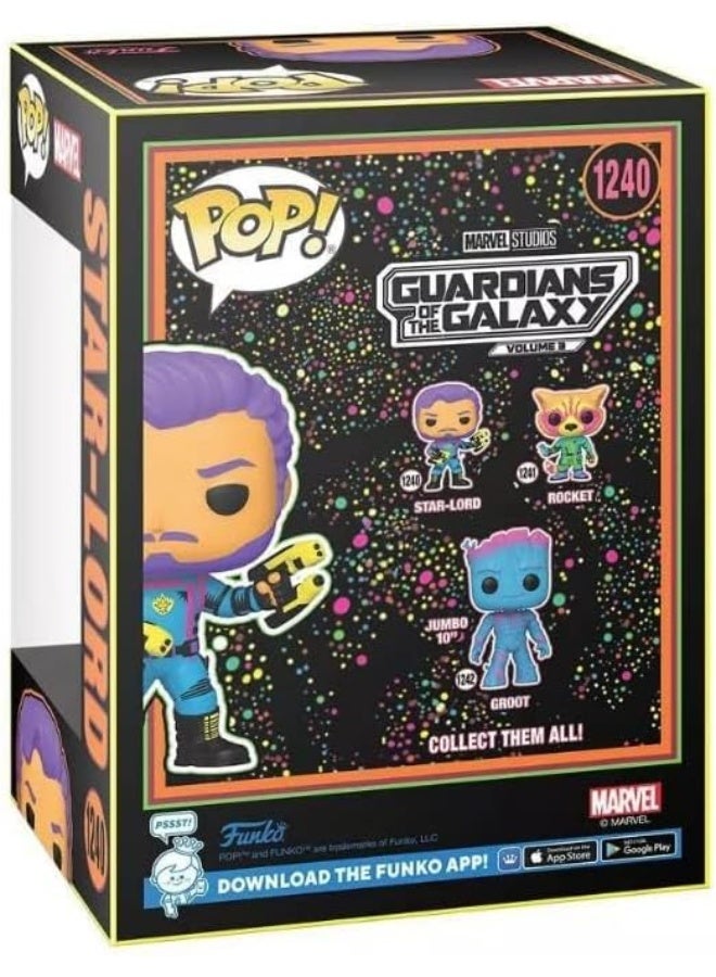 Funko فنكو بوب! مارفل: حراس المجرة 3 - ستار لورد (BLKLT)(استثنائي) - Image 2