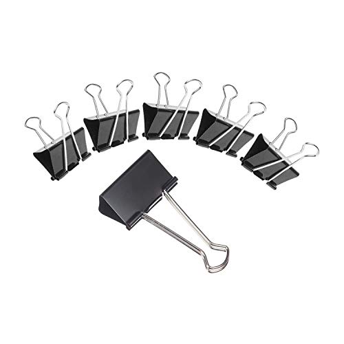 Bambalio Binder Clips 19mm Black Set of 12 Dozen (144 Pieces) - Image 2