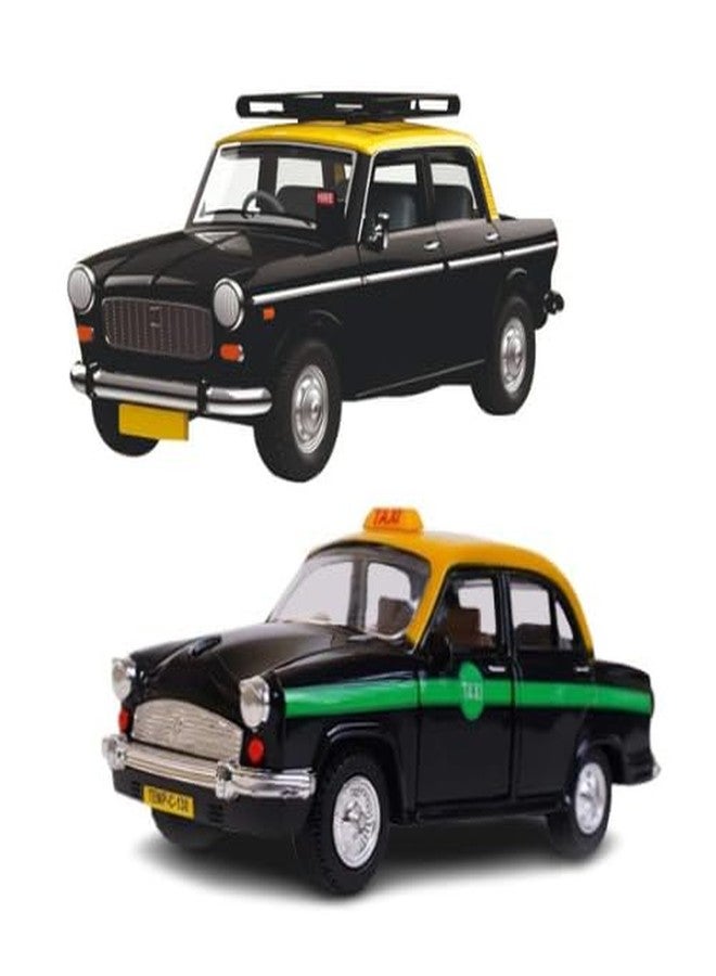 Funkartt Combo of Ambassador Taxi Car Toy & Fiat Taxi Toy Car (Multicolor, Pack of: 2) - Image 1