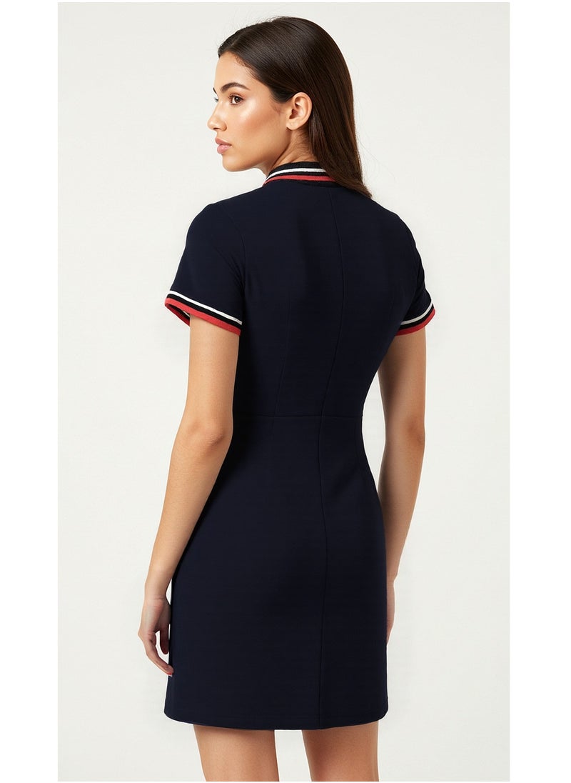 NAUTICA Short sleeve Premium Cotton Knee length Dress  - Image 3