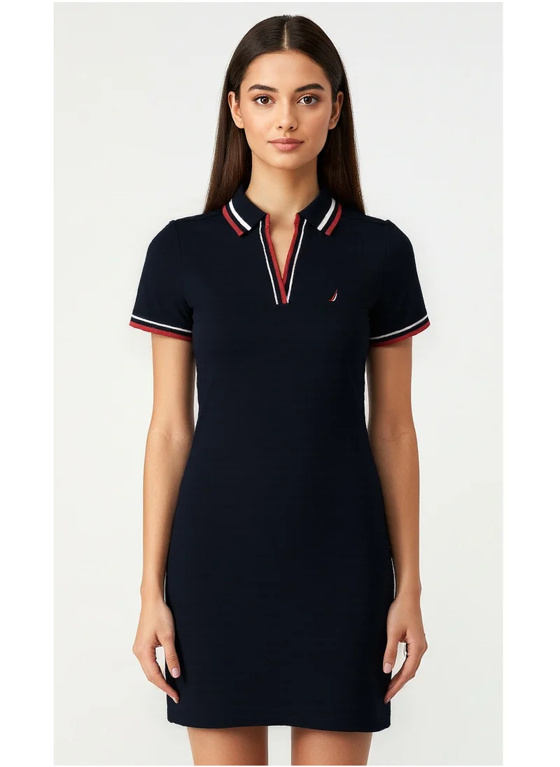 NAUTICA Short sleeve Premium Cotton Knee length Dress