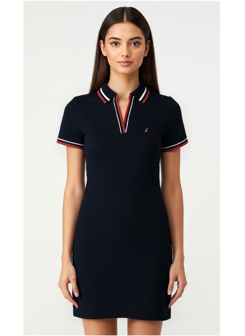 NAUTICA Short sleeve Premium Cotton Knee length Dress  - Image 1