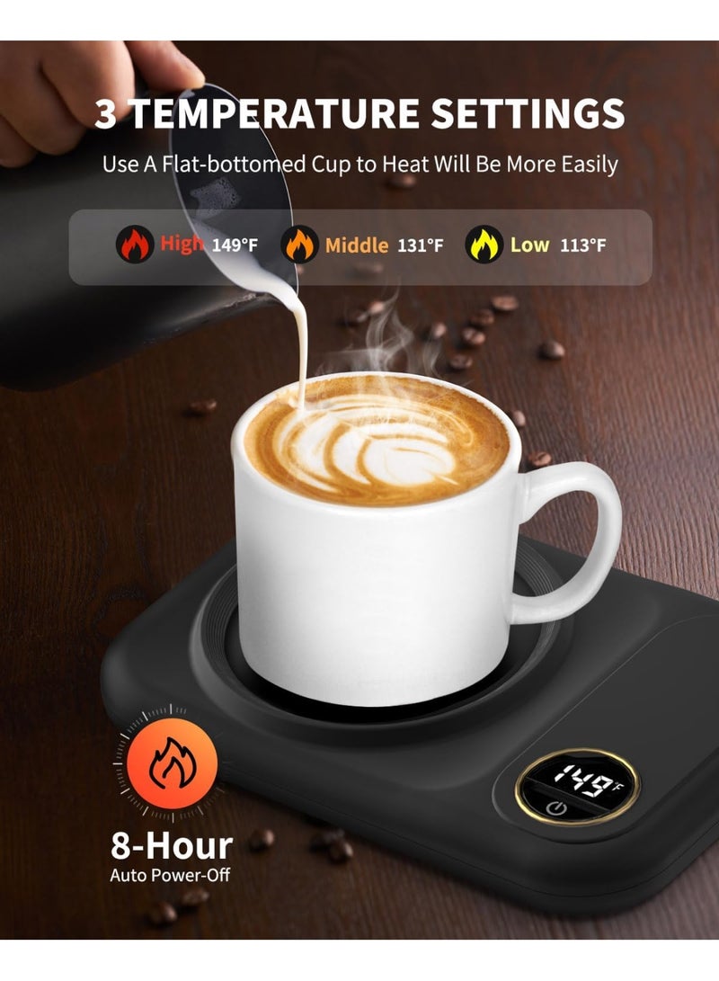 general Coffee Mug Warmer, 3-Temp Settings Coffee Mug Warmer for Desk, Plug in USB Candle Warmer, 131℉/149℉/167℉ Electric Beverage for Coffee, Cocoa, Tea, Candle, Gifts for Women, Men - Image 3