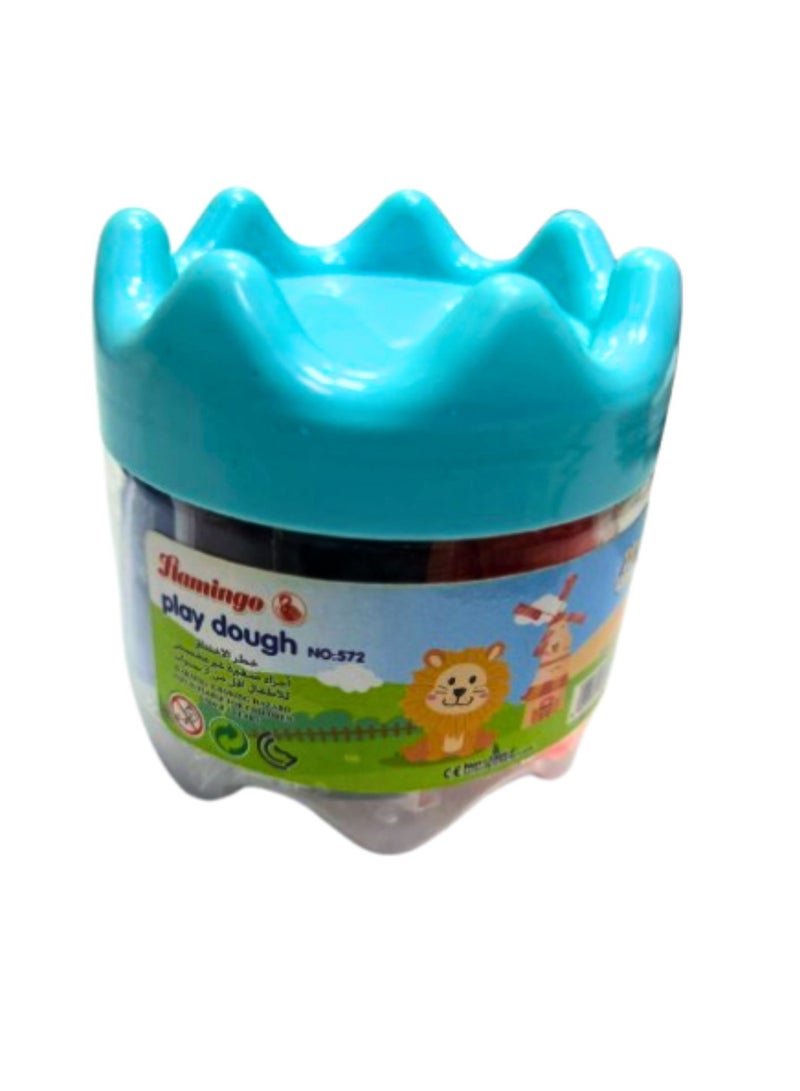 Flamingo Play Dough Modeling Clay Set Multicolor Pack Of 12 - Image 1