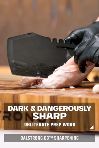 Dalstrong Massive Meat Cleaver Knife-9"-Obliterator-Shadow Black Series-Titanium Nitride Coated-High Carbon Steel-Heavy Duty Gift-Razor Sharp-w/Sheath-NSF Certified - Image 2