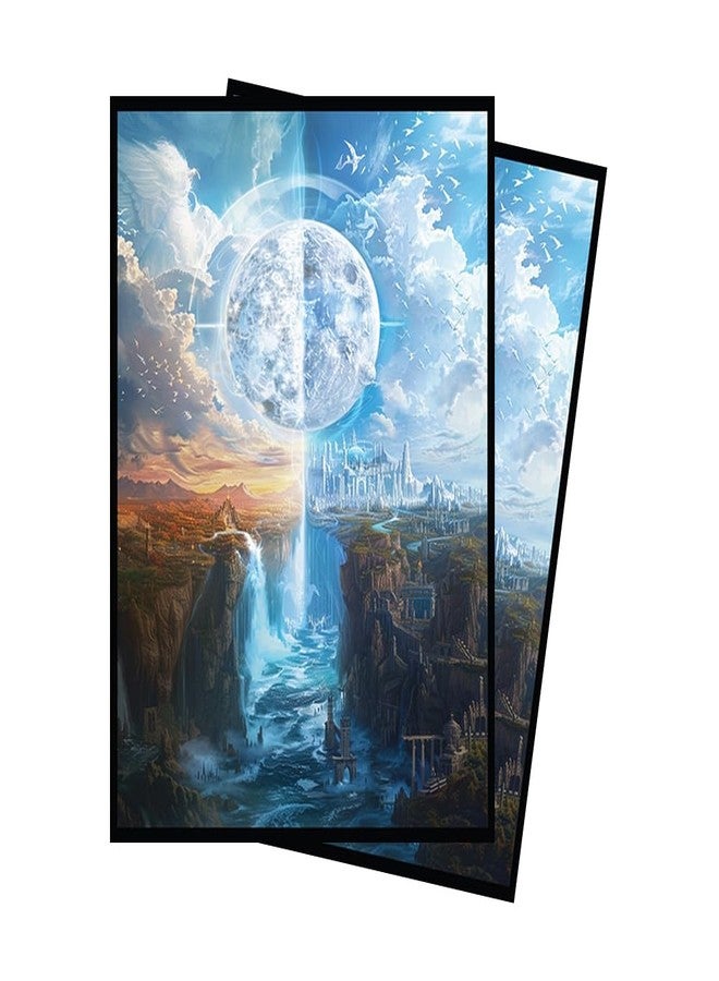 Paramint White Blue MTG Card Sleeves (Smooth) - 104 Count Standard Size TCG Sleeves - Compatible with Magic The Gathering - Double Sleeving - Original Art Design, Premium Protection - Image 1