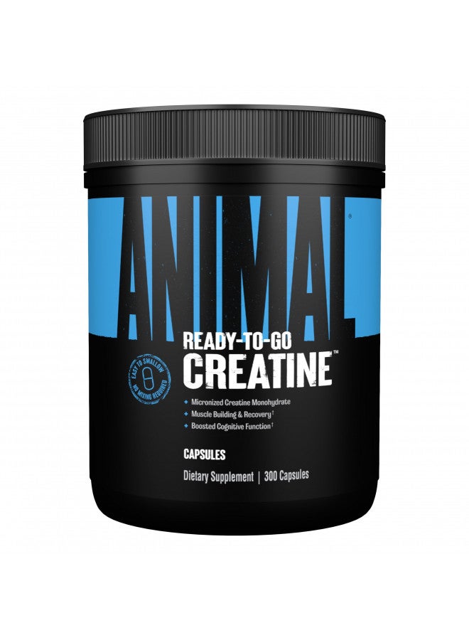 ANIMAL Animal Micronized Creatine Monohydrate Capsules - 300 Caps, 2500mg per Serving - Micronized Creatine Monohydrate for Muscle Growth, Strength, and Endurance - 150 Servings - Image 2