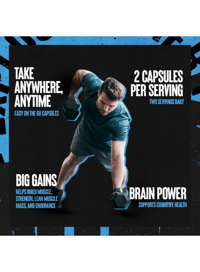 ANIMAL Animal Micronized Creatine Monohydrate Capsules - 300 Caps, 2500mg per Serving - Micronized Creatine Monohydrate for Muscle Growth, Strength, and Endurance - 150 Servings - Image 4