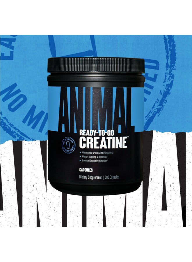ANIMAL Animal Micronized Creatine Monohydrate Capsules - 300 Caps, 2500mg per Serving - Micronized Creatine Monohydrate for Muscle Growth, Strength, and Endurance - 150 Servings - Image 5