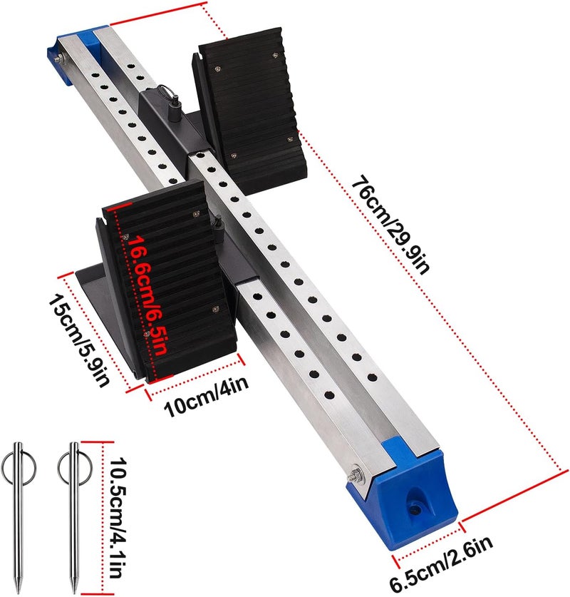 Supvision Multi-Function Starting Block 6 Angle Pedals Adjustable Sprinter Starting Block Track and Field Aluminum Suitable for Plastic Runway Cinder Track-Training Model - Image 2