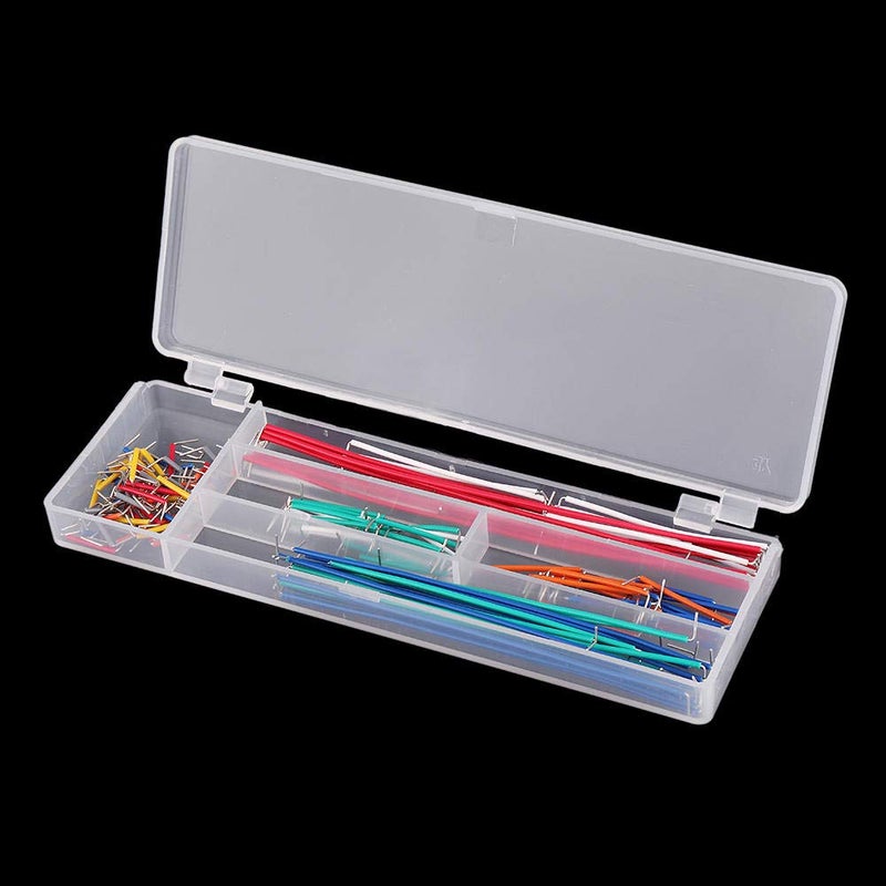 REES52 140 قطعة كابل قفز على شكل U بدون لحام لمجموعة أسلاك لوحة الدوائر، مجموعة كابل قفز 140 قطعة، أسلاك قفز على شكل U، سلك قفز، سلك قفز - Image 5