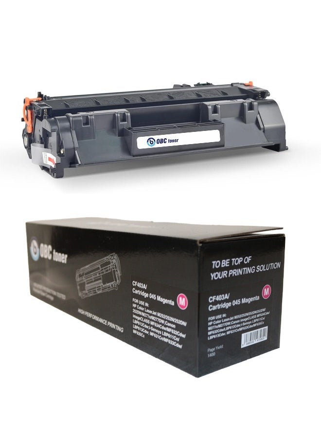 OBC The HP 201A Magenta OBC Compatible Toner Cartridge delivers professional, high-quality printing with a print yield of up to 1,400 pages. Ideal for offices requiring accurate, color printing.  - Image 4