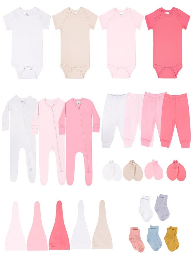 littogoose Baby Layette Set for Girls, Newborn to 6 Months Baby Clothes, 27 Piece Sets for Newborn Essentials - Image 1