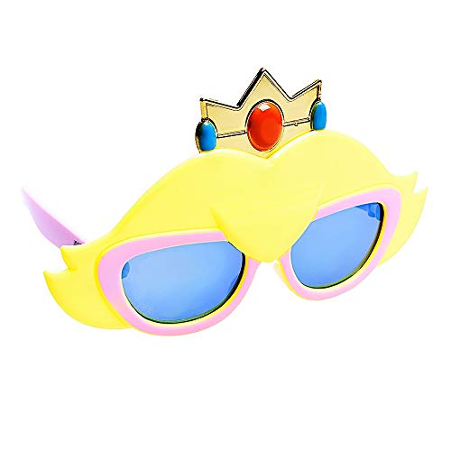 Sun-Staches Official Princess Peach Sunglasses | Costume Accessory | UV 400 | One Size Fits Most Kids - Image 1