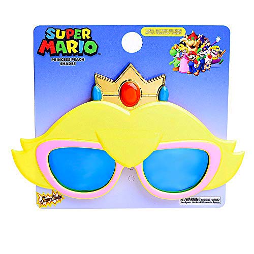 Sun-Staches Official Princess Peach Sunglasses | Costume Accessory | UV 400 | One Size Fits Most Kids - Image 2