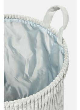 YOTO Corduroy Storage Basket, Grey  - Image 2