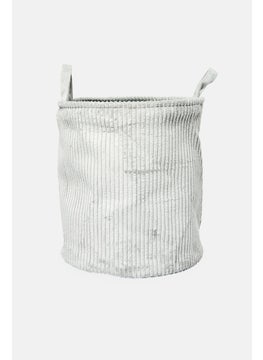 YOTO Corduroy Storage Basket, Grey  - Image 3