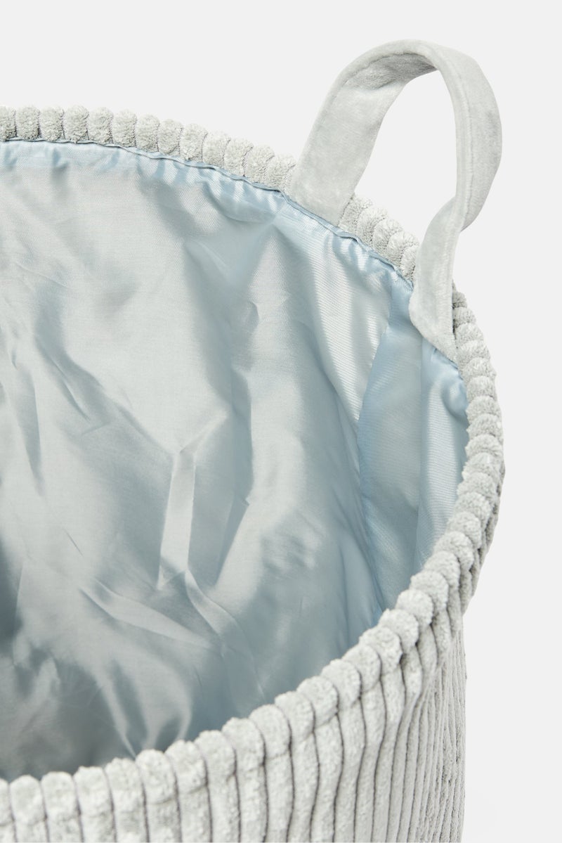 YOTO Corduroy Storage Basket, Grey - Image 2