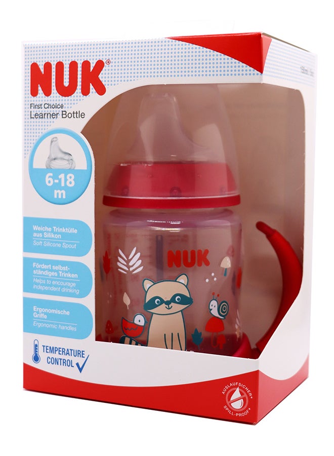 NUK First Choice Learner Bottle  150Ml 6 18M Assort (Red)