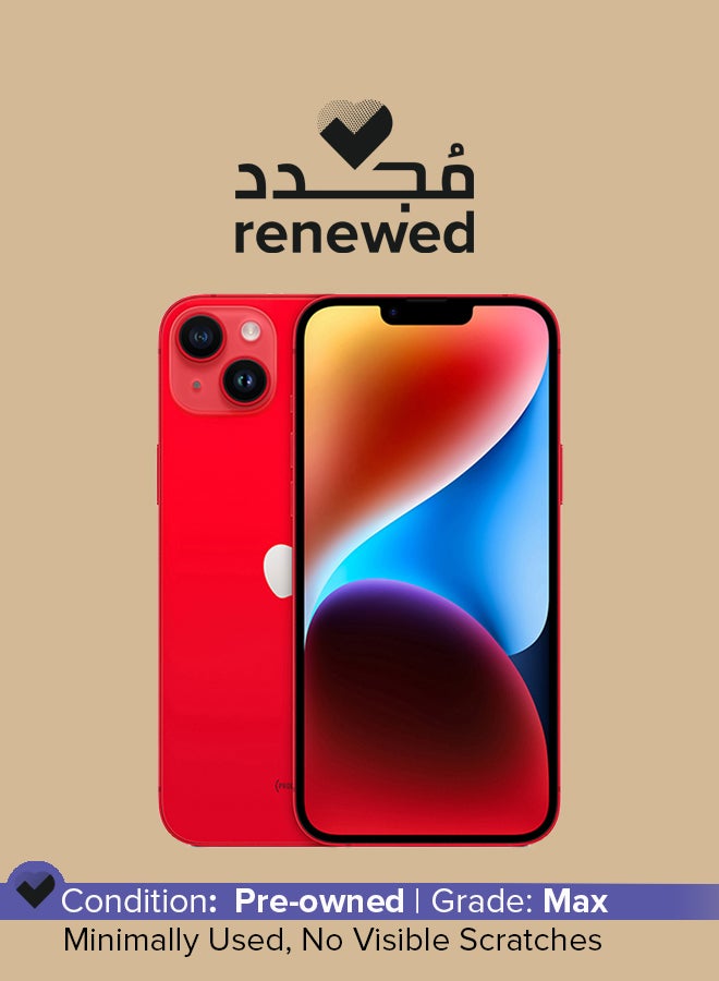 Apple Renewed - iPhone 14 128GB (Product) Red 5G With FaceTime - USA Version (e-SIM only) - Image 1