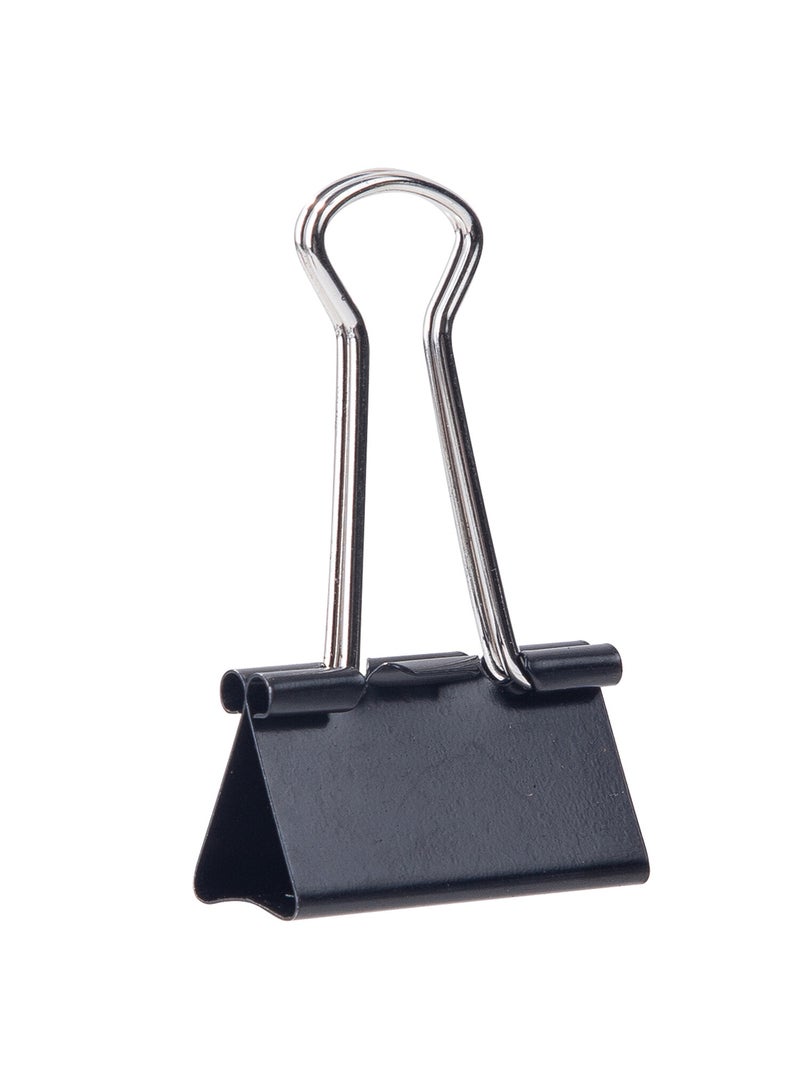 Deli Black Binder Clip 32 mm Box of 12 PCS , for Paperwork , Organizing Documents - Image 2