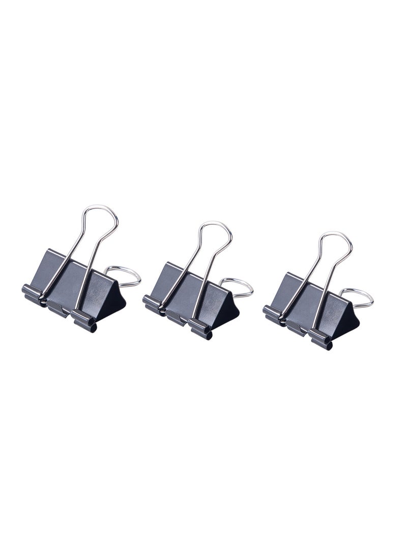 Deli Black Binder Clip 32 mm Box of 12 PCS , for Paperwork , Organizing Documents - Image 3