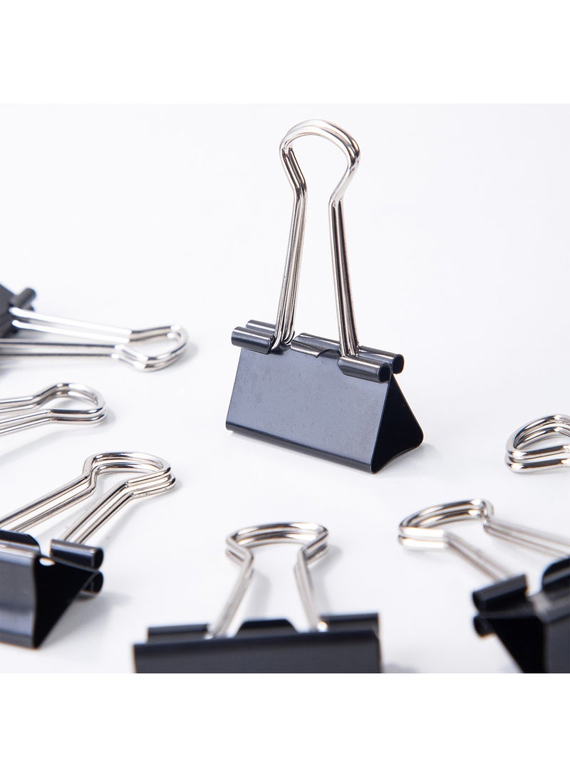 Deli Black Binder Clip 32 mm Box of 12 PCS , for Paperwork , Organizing Documents - Image 5