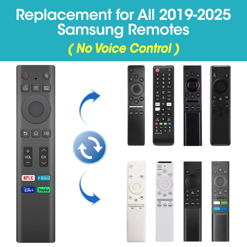 YesBes 3 Pack Replacement for Samsung TV Remote, Universal for All 2019-2025 Samsung Remote Control for Smart TV (NO Voice Function) - Image 3