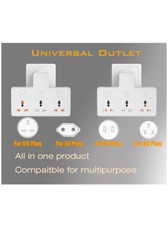 TYCOM Tycom Power Adapter Multi Plug Extension, Extender Wall Charger Socket 3 Way Multiple Electrical Outlet Adaptor, Charging Station for Home, Office （3 Way）  - Image 5