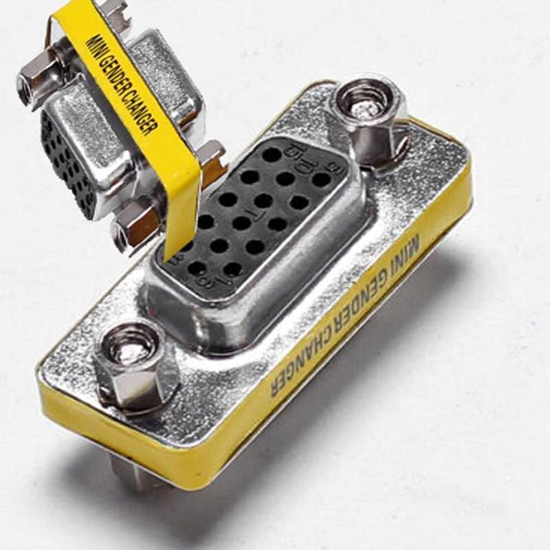 fdealz [ 3 Pieces ] VGA F/F Joiner, HD15 VGA SVGA Female to Female Mini Gender Changer Coupler Adapter, VGA Female to VGA Female Connector, VGA Female Joiner - Image 5