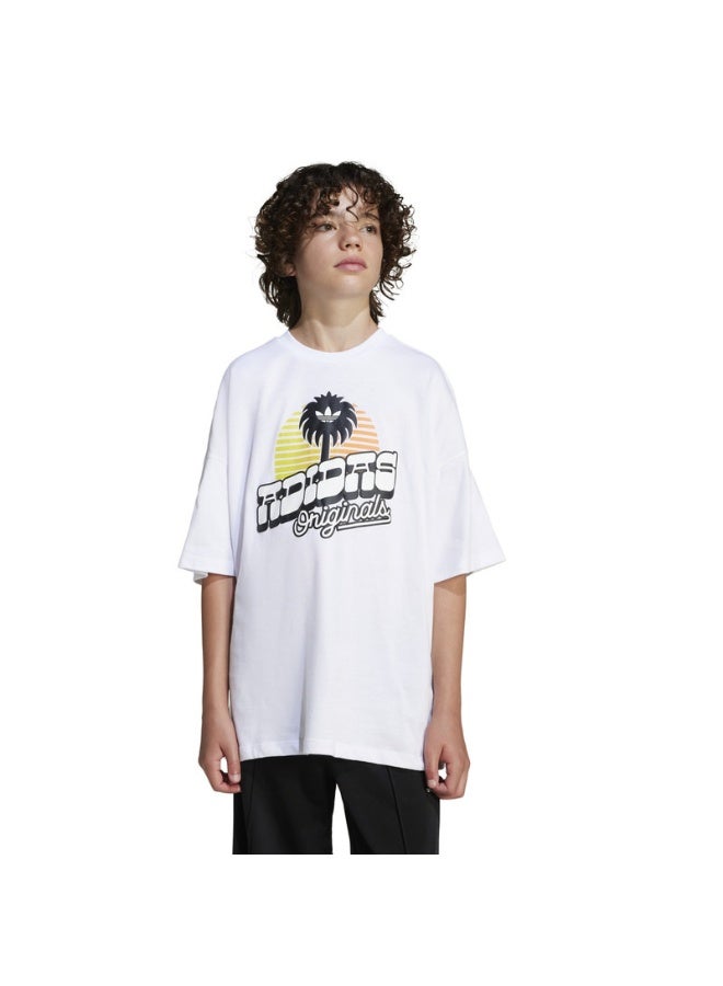 adidas تيشيرت أبيض أوريجينالز للأطفال - Image 2